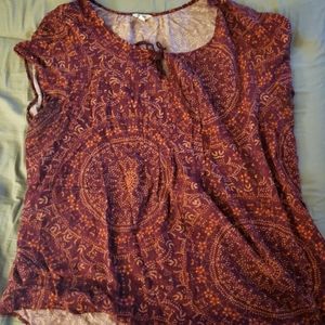 Red and Orange short sleeved shirt